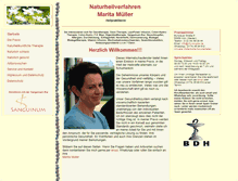 Tablet Screenshot of naturheilzentrum-marita-mueller.de